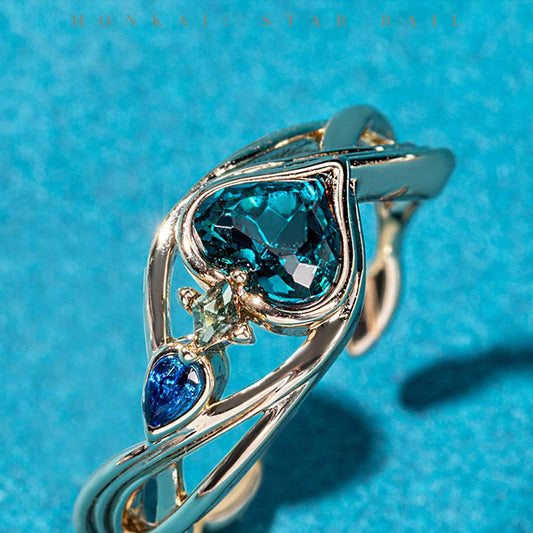 Aventurine Impression Series Ring Set