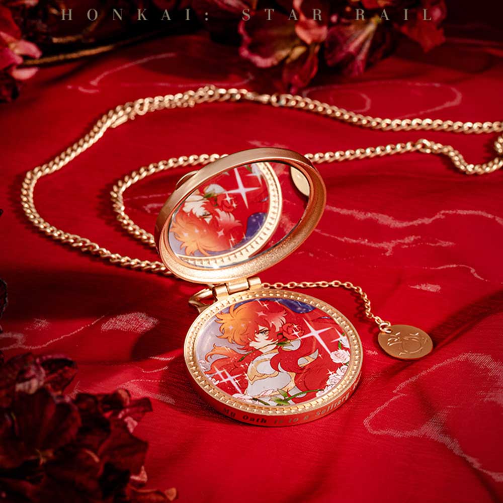 Pearless Beauty Imitation Pocket Watch Pendant