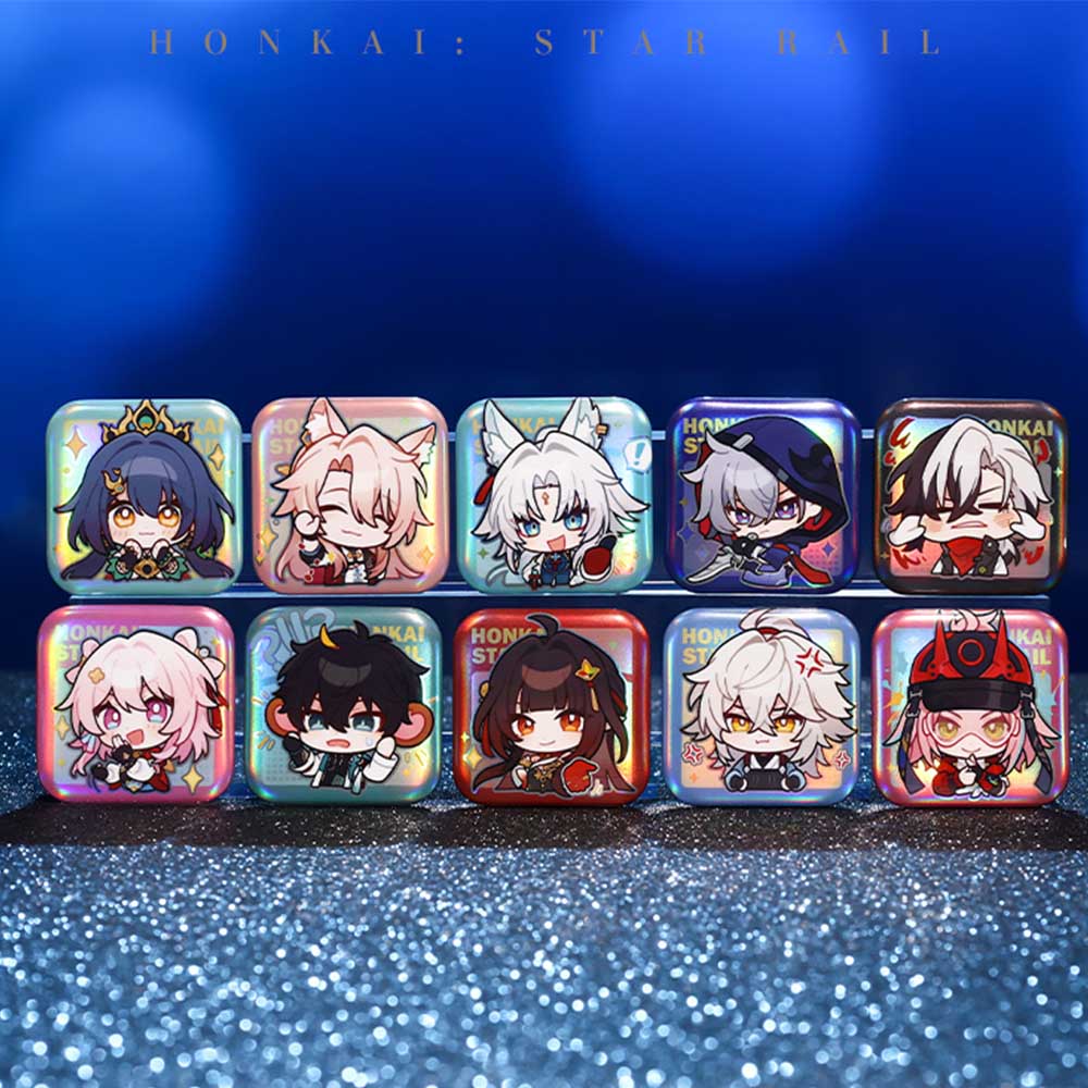 Square Cartoon Badges