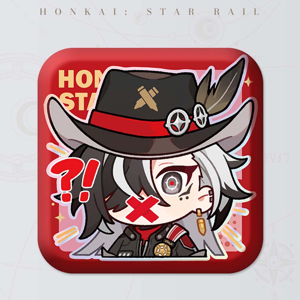 Square Cartoon Badges