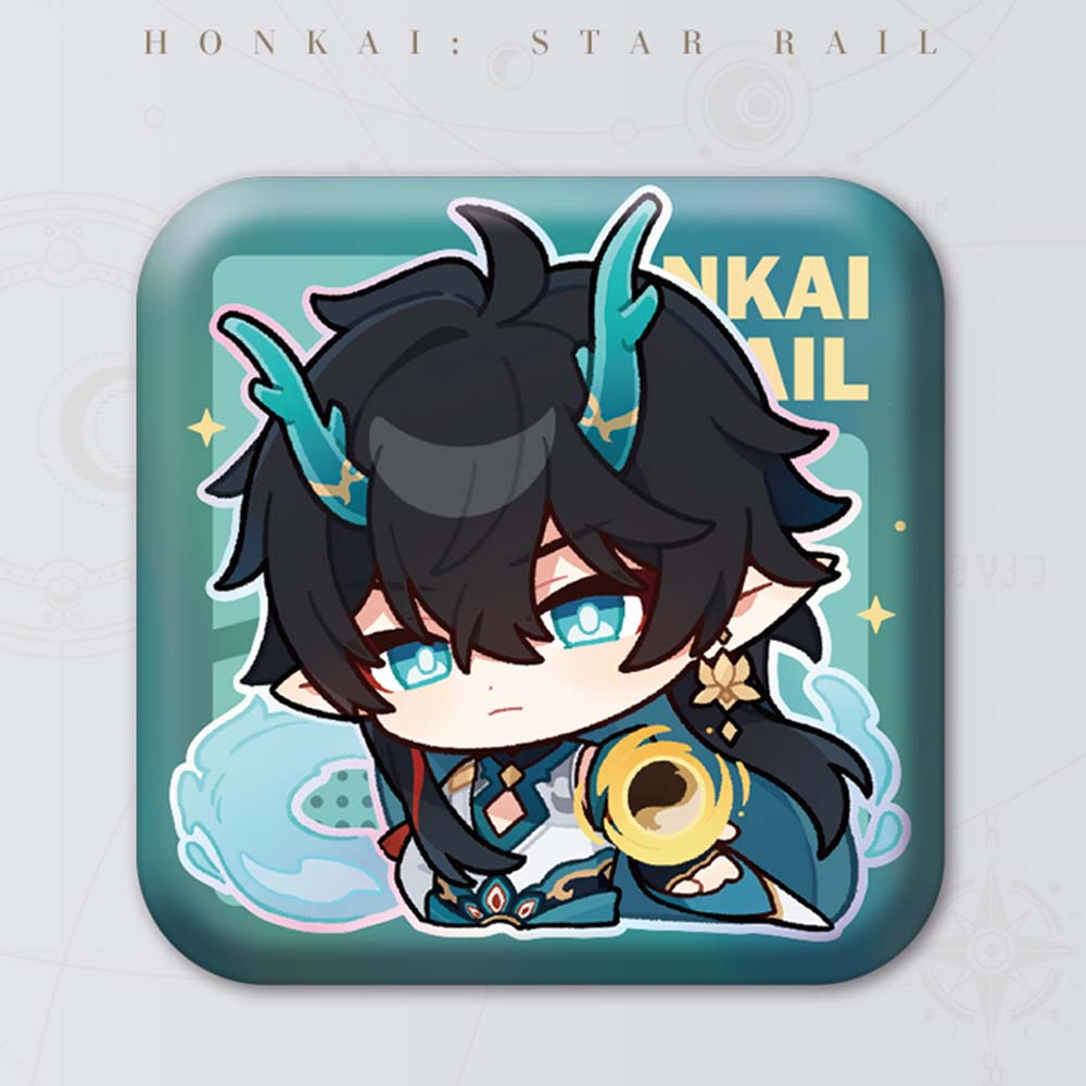 Square Cartoon Badges
