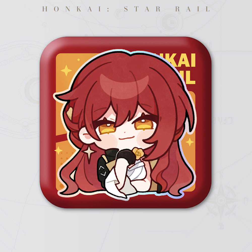 Square Cartoon Badges