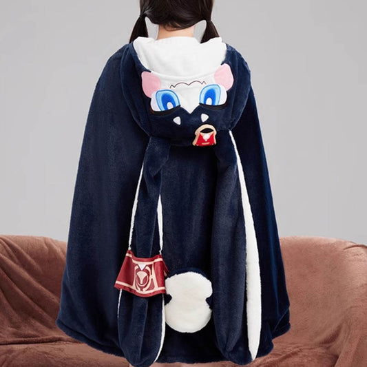 Honkai Star Rail Pom Pom Plush Shawl Blanket