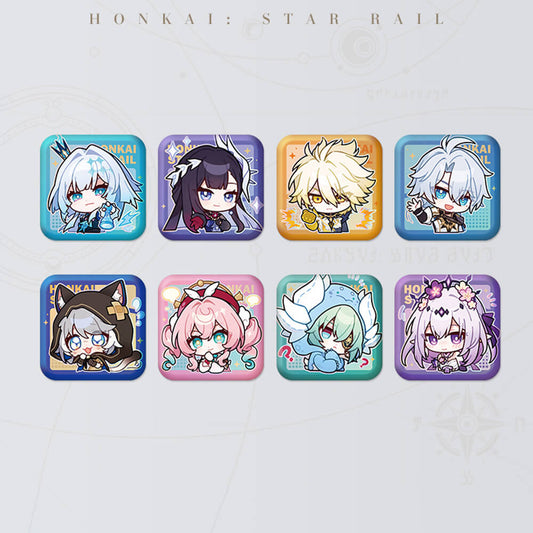 Square Cartoon Badges