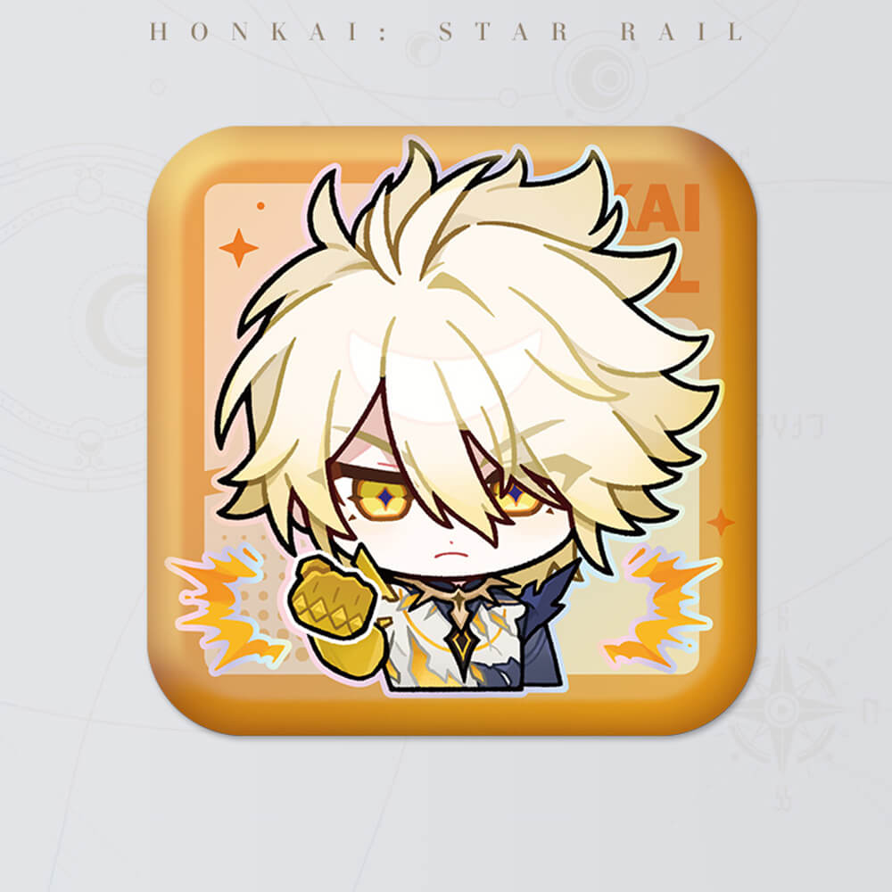 Square Cartoon Badges