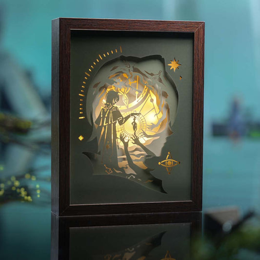 Anaxa's Parapsychology Experiment Shadow Box Paper Lamp