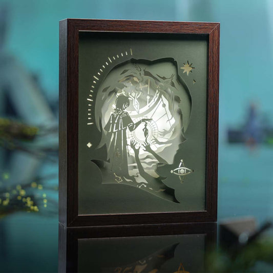 Anaxa's Parapsychology Experiment Shadow Box Paper Lamp