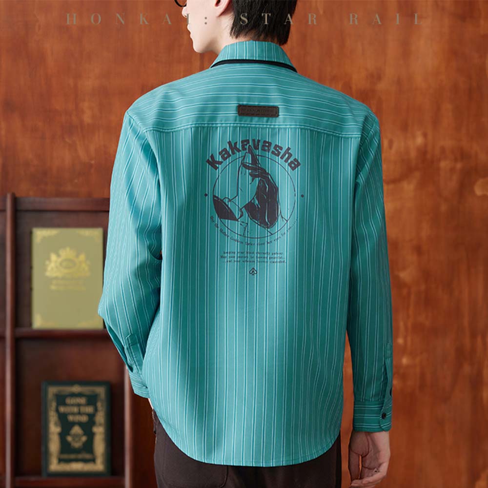 Aventurine Impression Series Striped Shirt