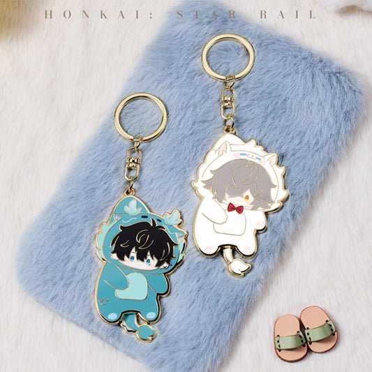 Boys Dormitory Series Q Version Metal Keychain