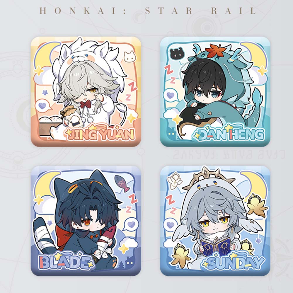 Boys Dormitory Series Q Version Square Badge