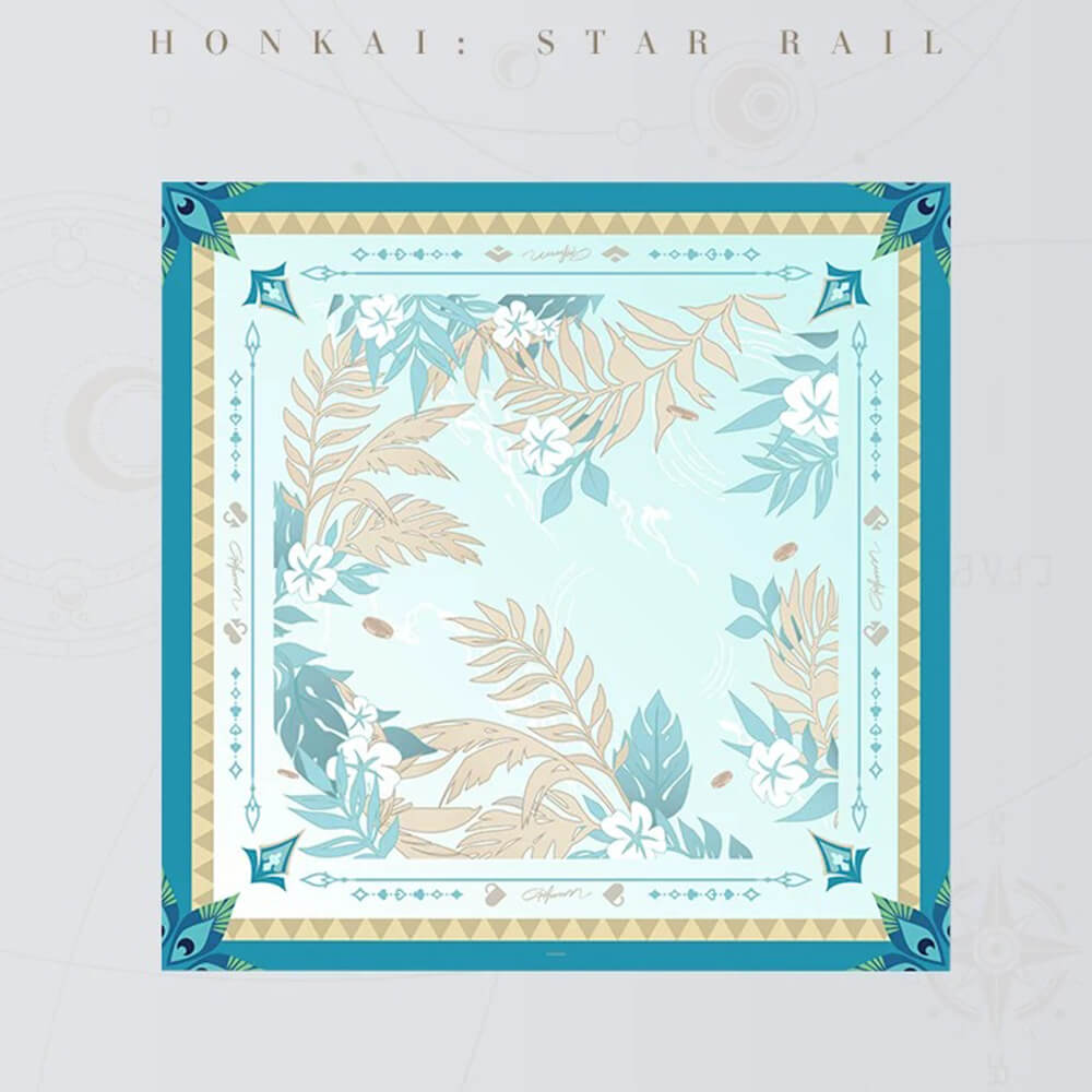 Character Impression Series Silk Scarf-Aventurine • Waveflair