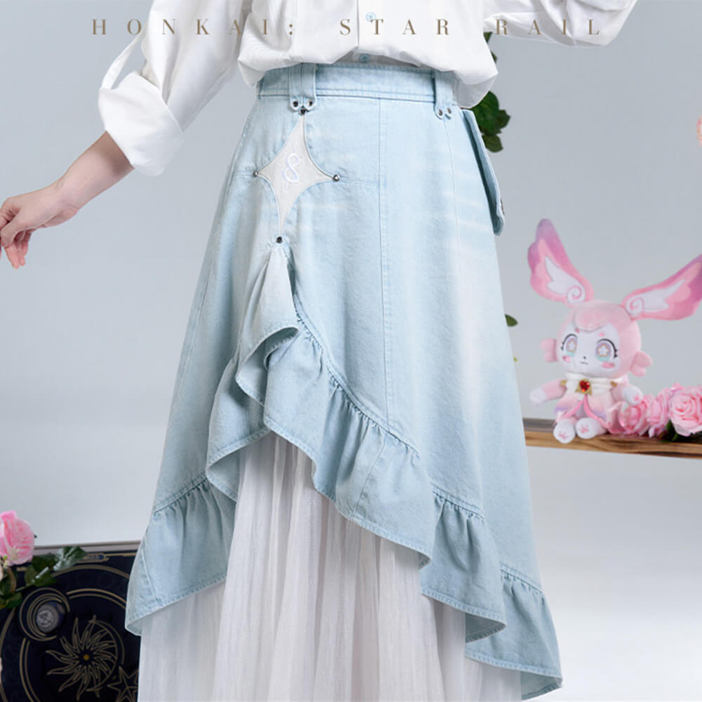 Cyrene Impression Series Denim Skirt