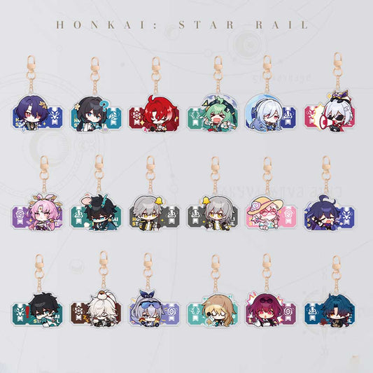 Honkai Star Rail Character Acrylic Pendants 