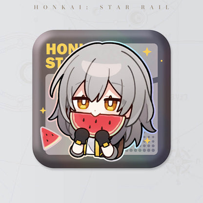 Square Cartoon Badges