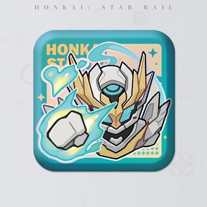 Honkai Star Rail Square Cartoon Badges