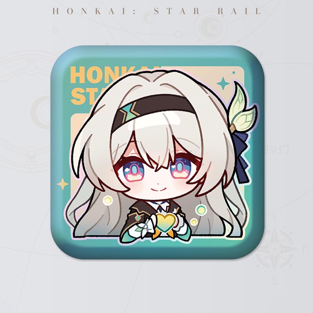 Honkai Star Rail Square Cartoon Badges