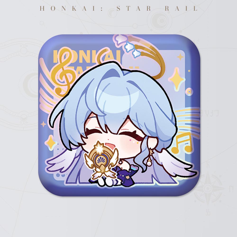 Honkai Star Rail Square Cartoon Badges