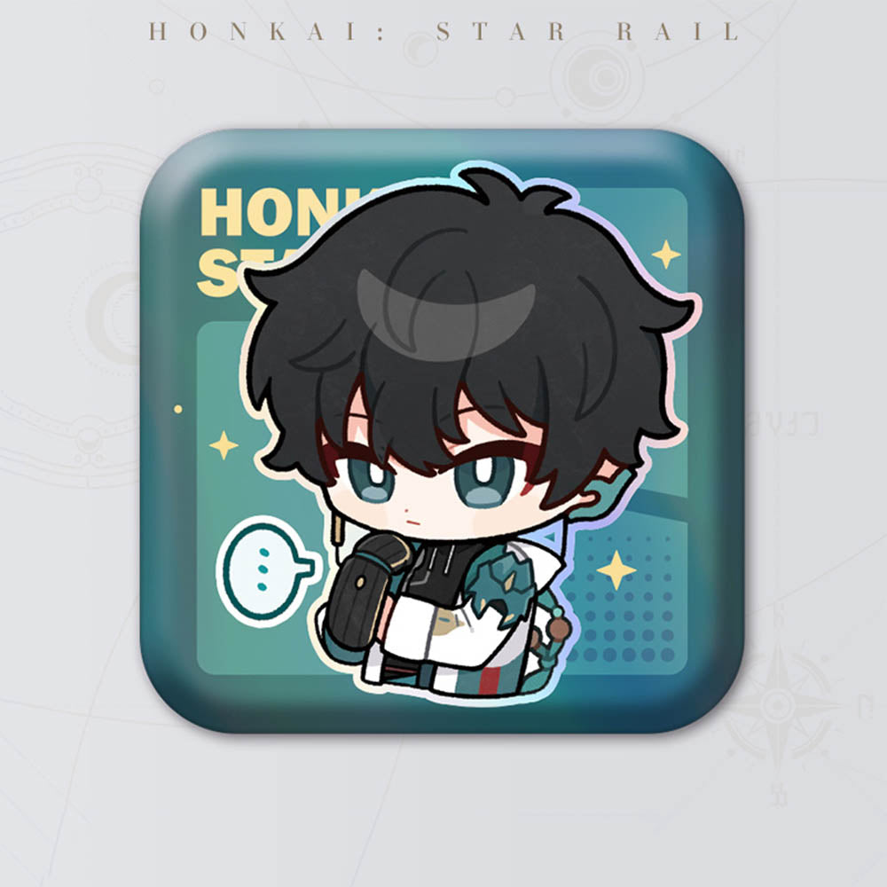 Square Cartoon Badges