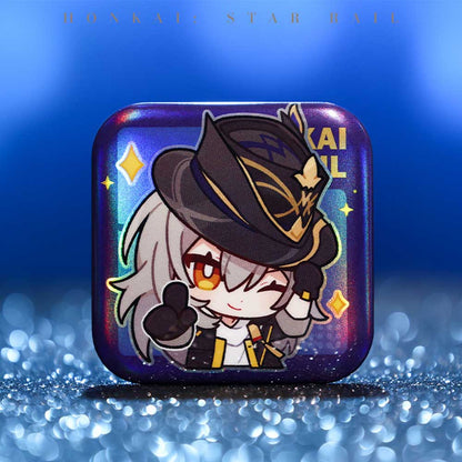 Honkai Star Rail Square Cartoon Badges