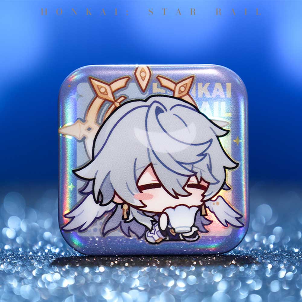 Honkai Star Rail Square Cartoon Badges