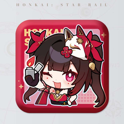 Square Cartoon Badges