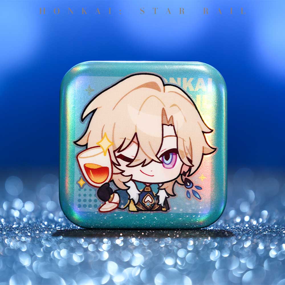 Honkai Star Rail Square Cartoon Badges