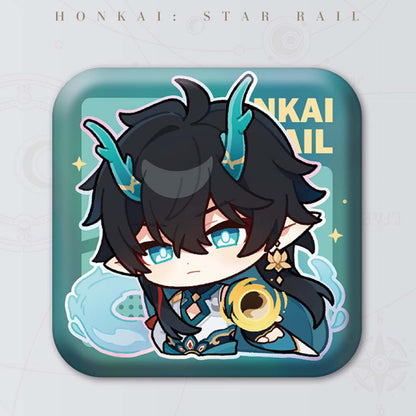 Square Cartoon Badges
