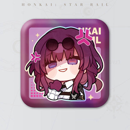 Square Cartoon Badges