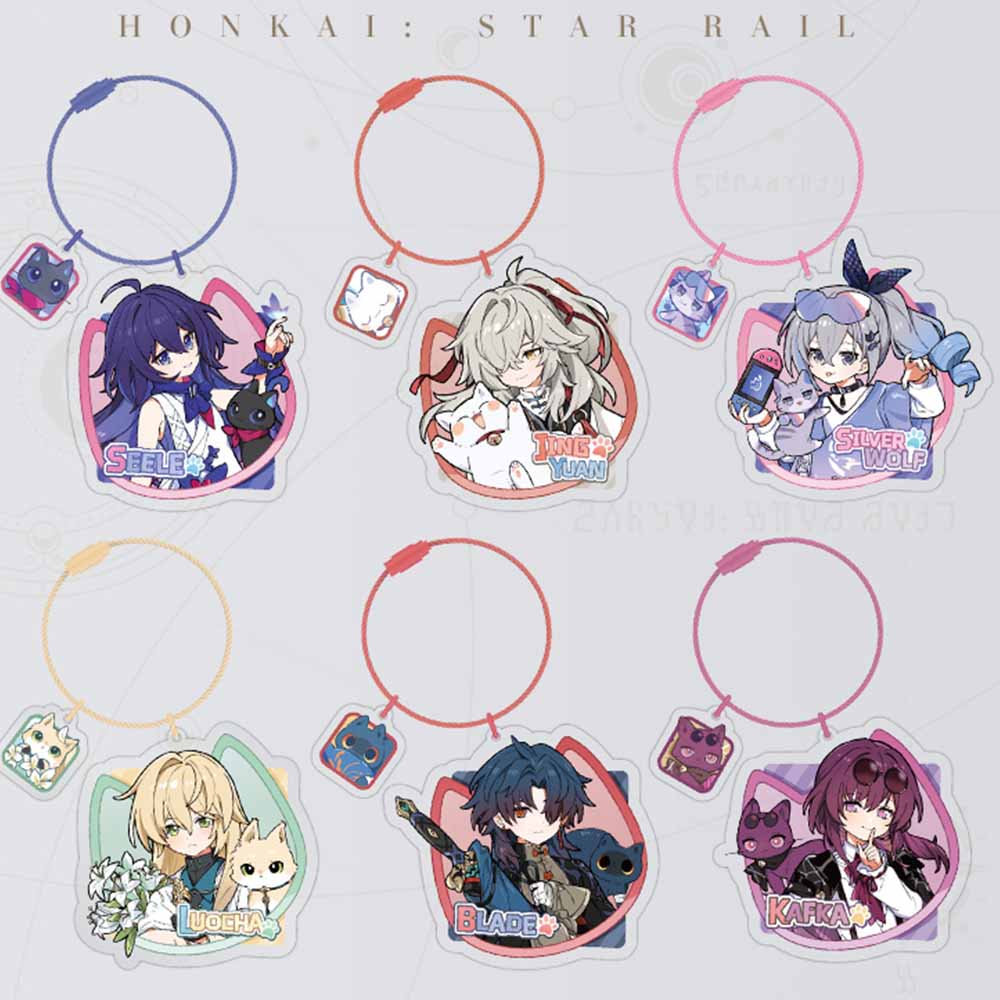 Honkai Star Rail Little Cat Series Acrylic Pendant