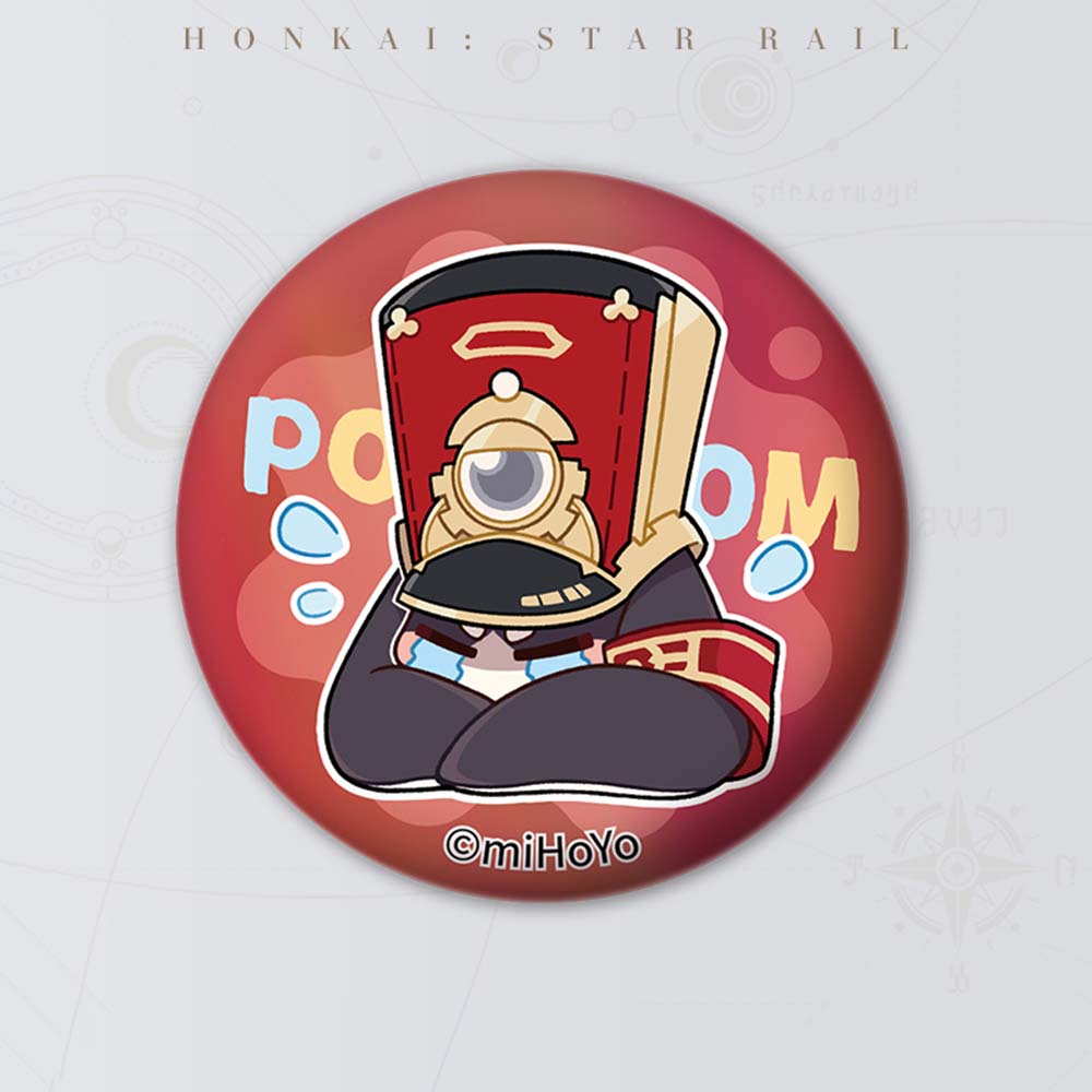 Pom-Pom Badge HSR Button Brooch Shield Hertareum Pins Honkai Star Rail  Gifts - RegisBox