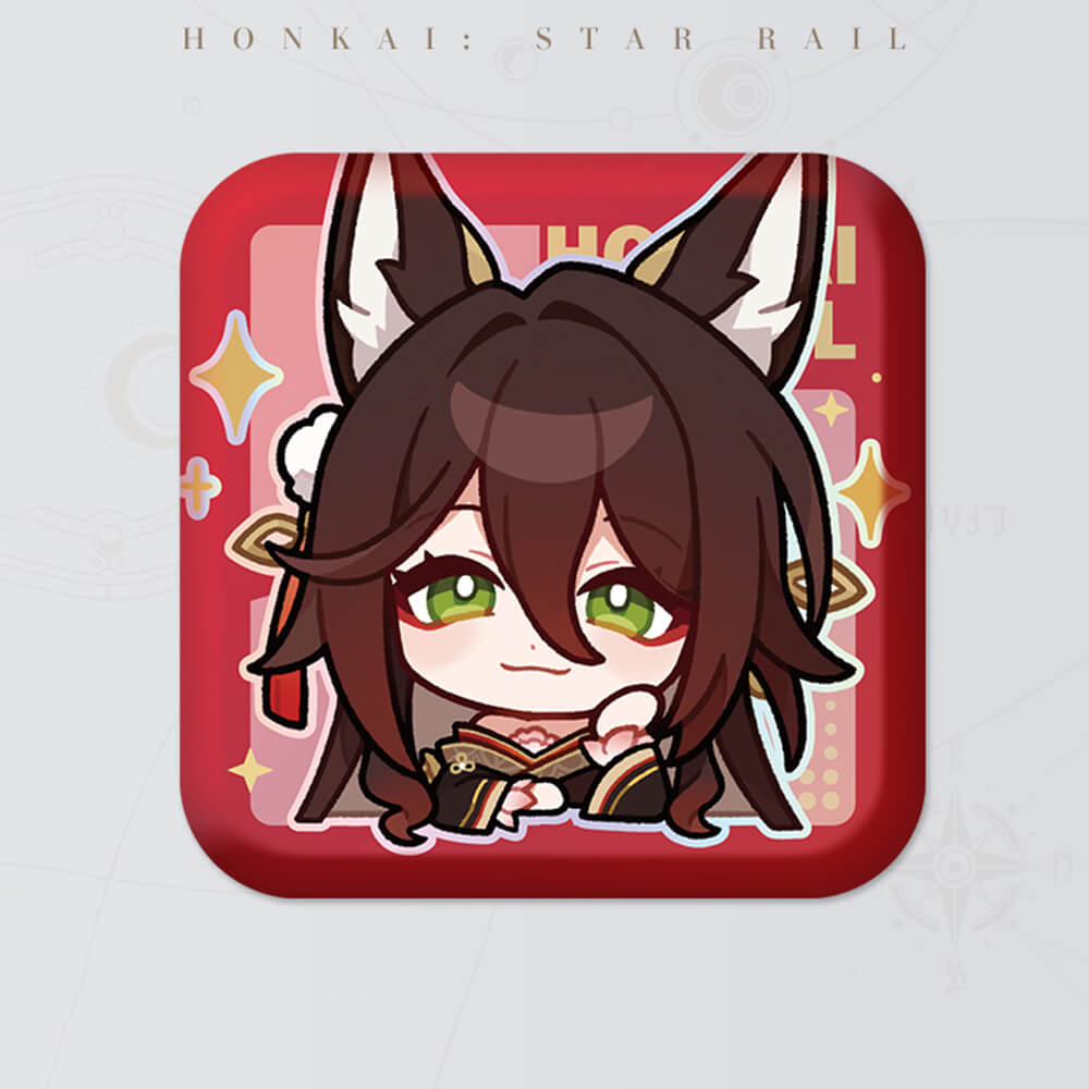 Square Cartoon Badges
