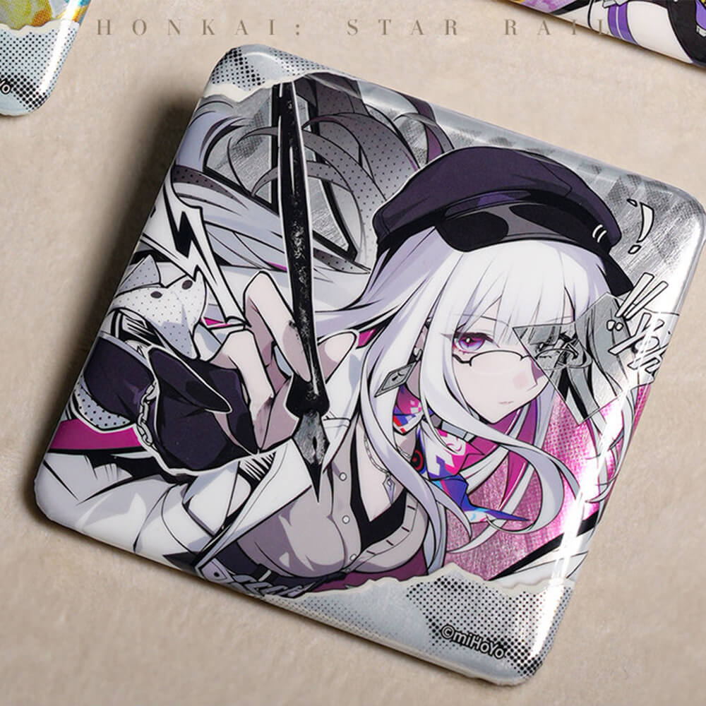 Aha Universe Series Square Tinplate Badge