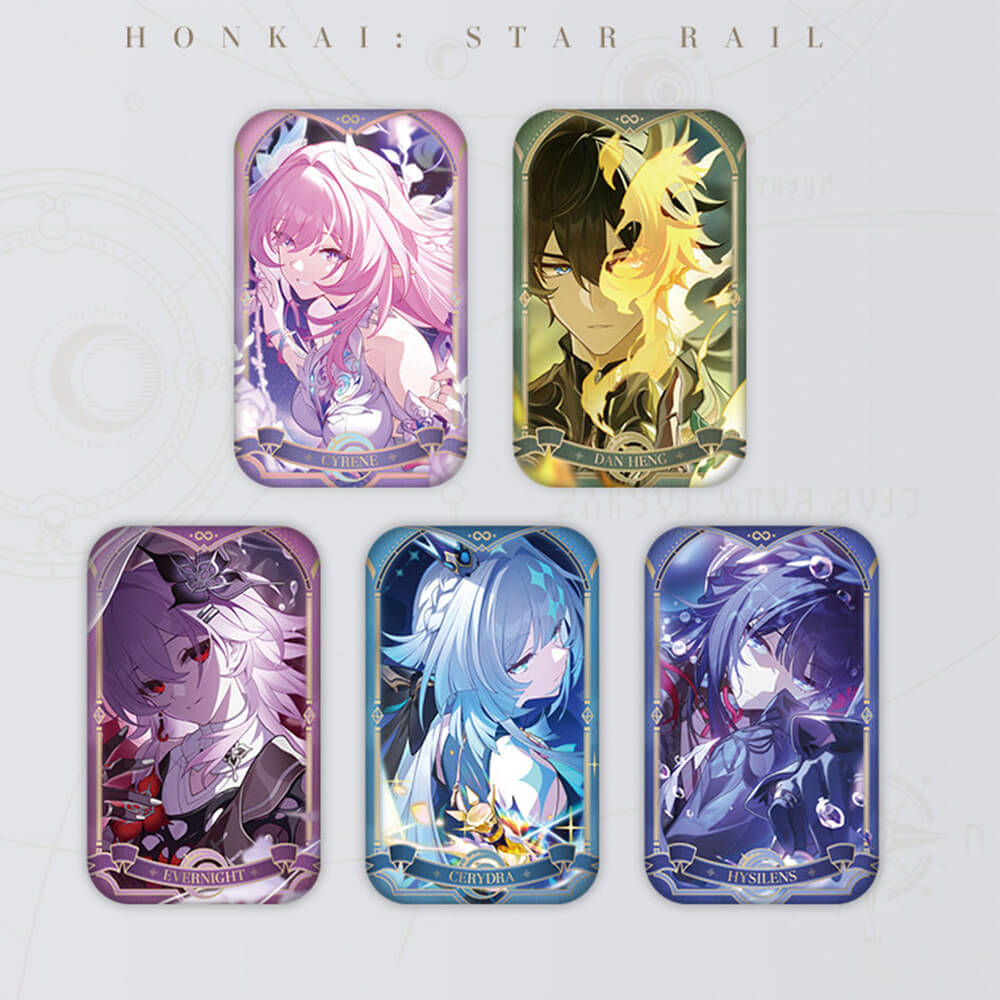 Amphoreus’ Saga of Heroes Series Tinplate Badges