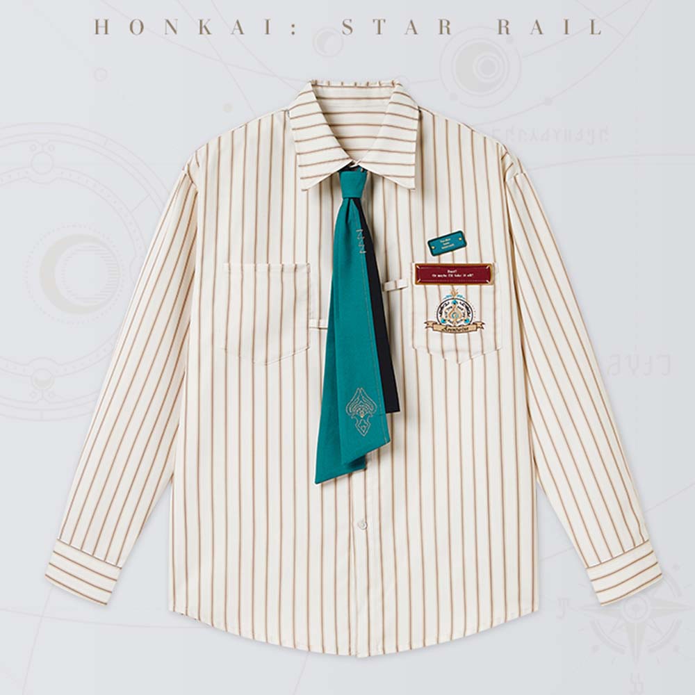 Aventurine Impression Series Striped Shirt