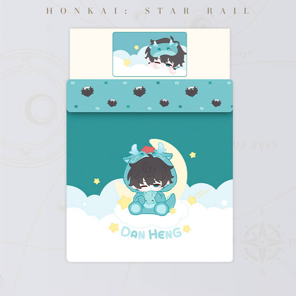 Boys Dormitory Q Version Home Series Dan Heng Bedding Set