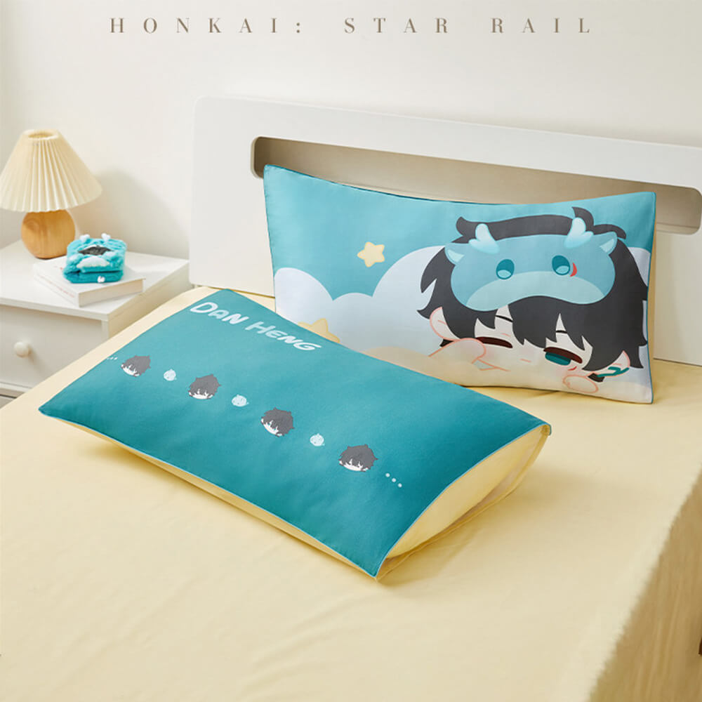 Boys Dormitory Q Version Home Series Dan Heng Bedding Set