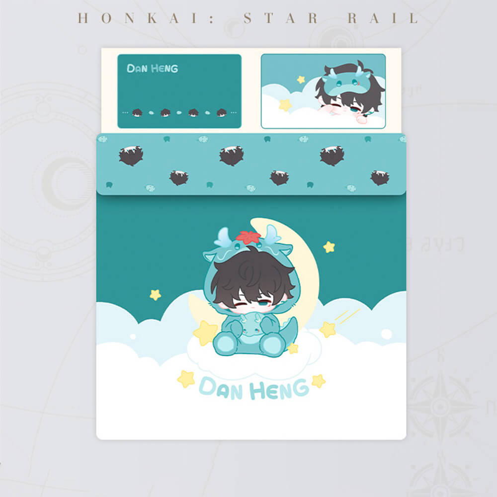 Boys Dormitory Q Version Home Series Dan Heng Bedding Set