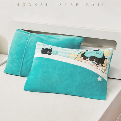 Boys Dormitory Q Version Home Series Pillowcase