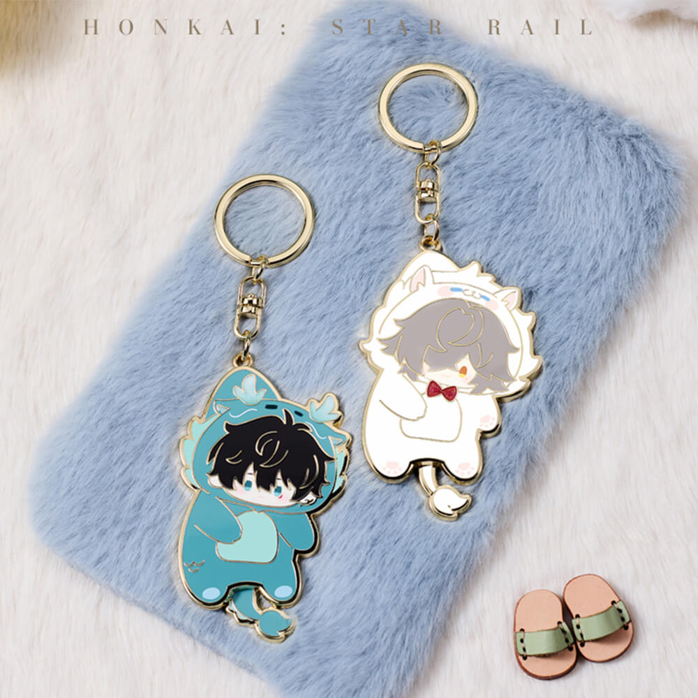 Boys Dormitory Series Q Version Metal Keychain
