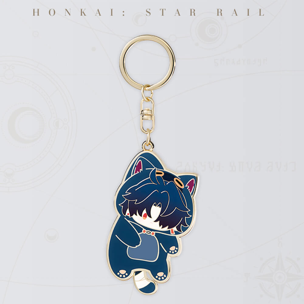 Boys Dormitory Series Q Version Metal Keychain