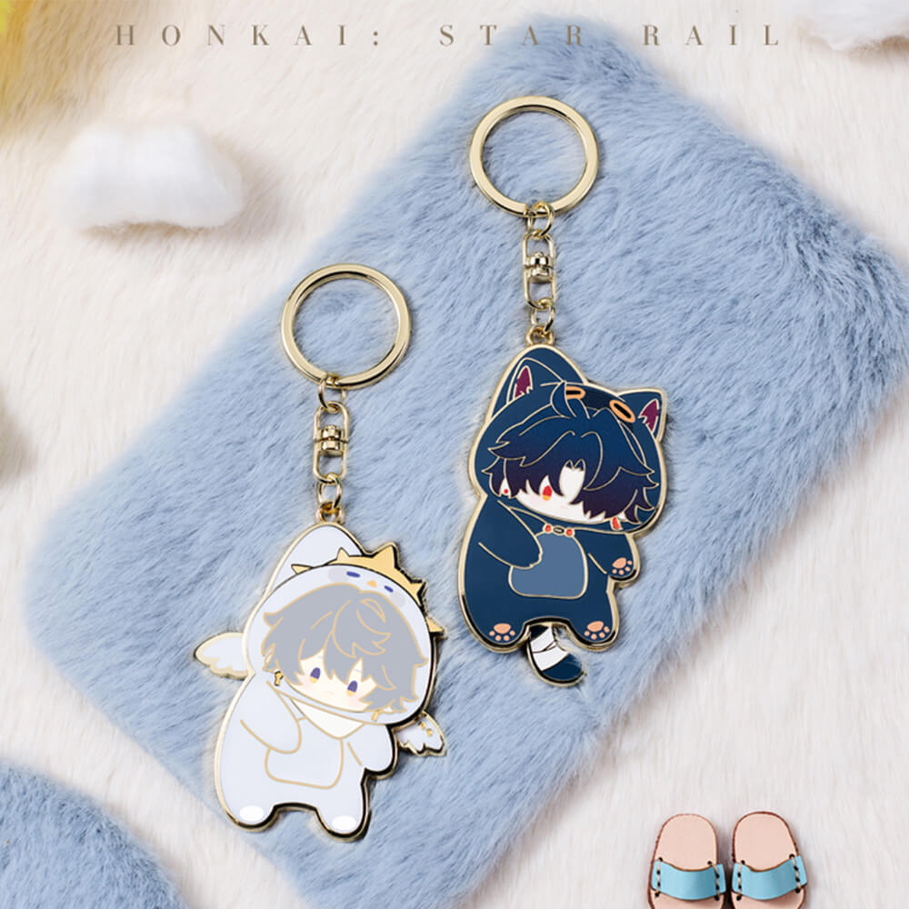 Boys Dormitory Series Q Version Metal Keychain