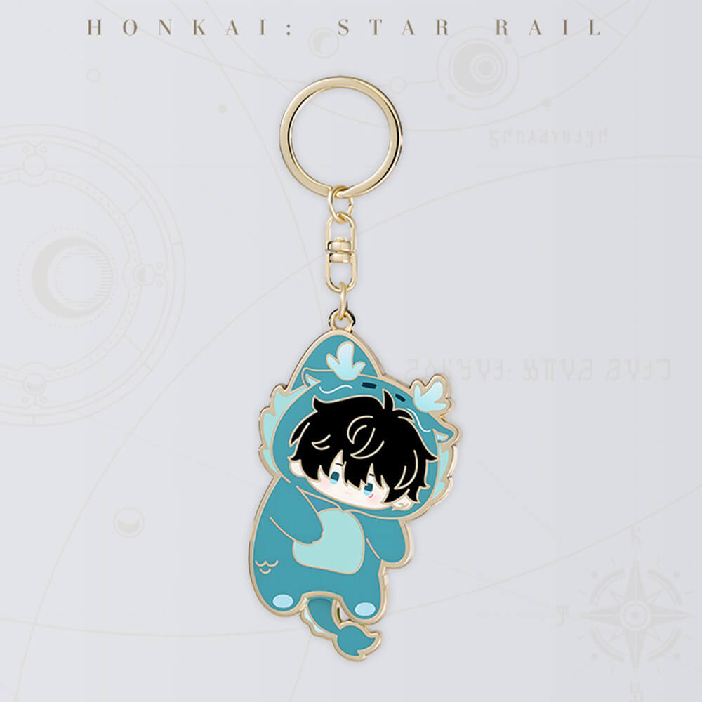 Boys Dormitory Series Q Version Metal Keychain