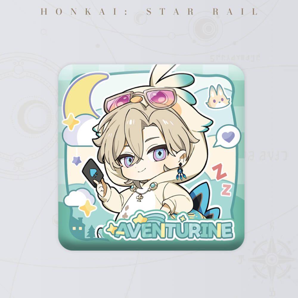 Boys Dormitory Series Q Version Square Badge