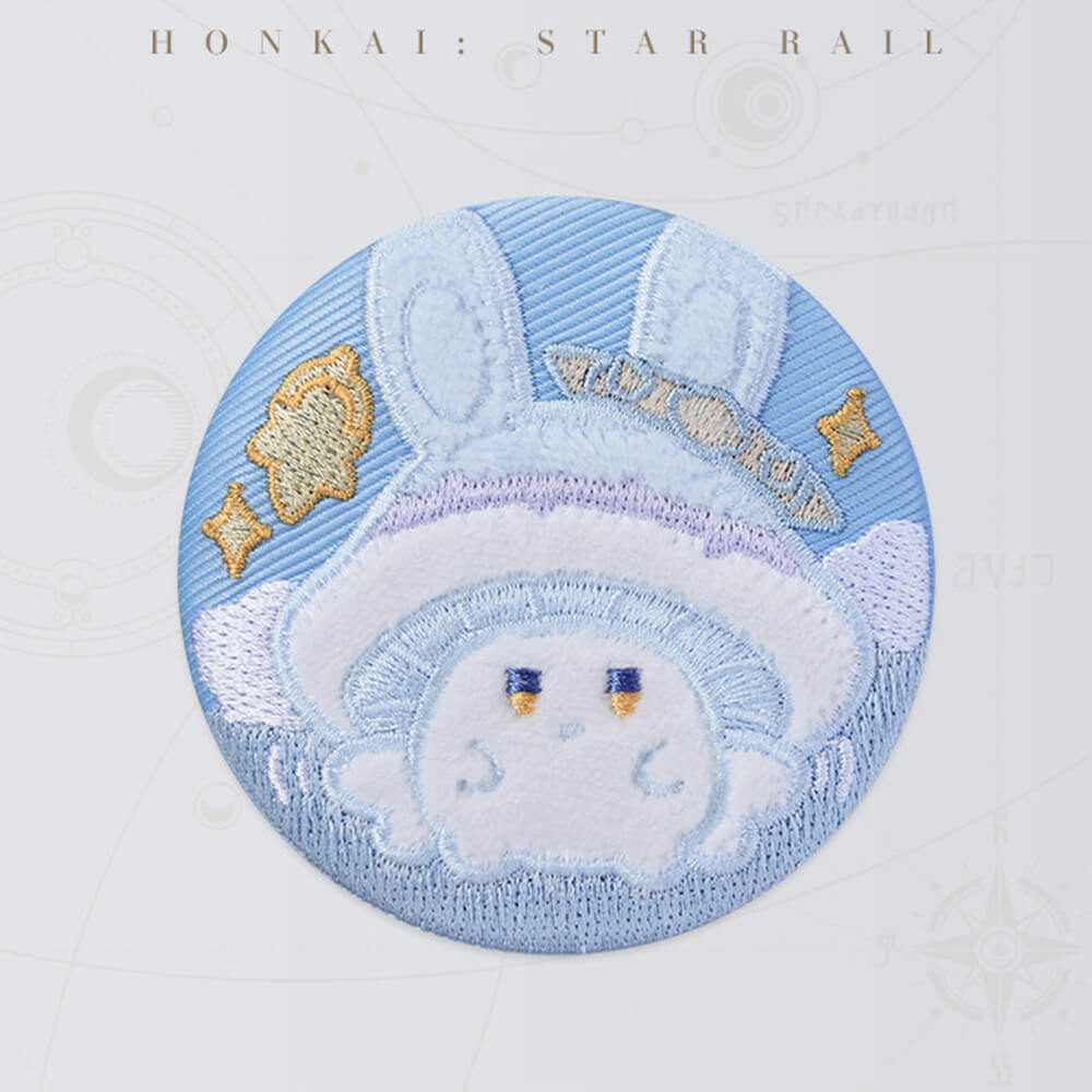 Bunny Mushroom and Mushroom Ghost Series Embroidery Badge
