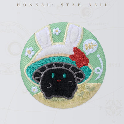 Bunny Mushroom and Mushroom Ghost Series Embroidery Badge