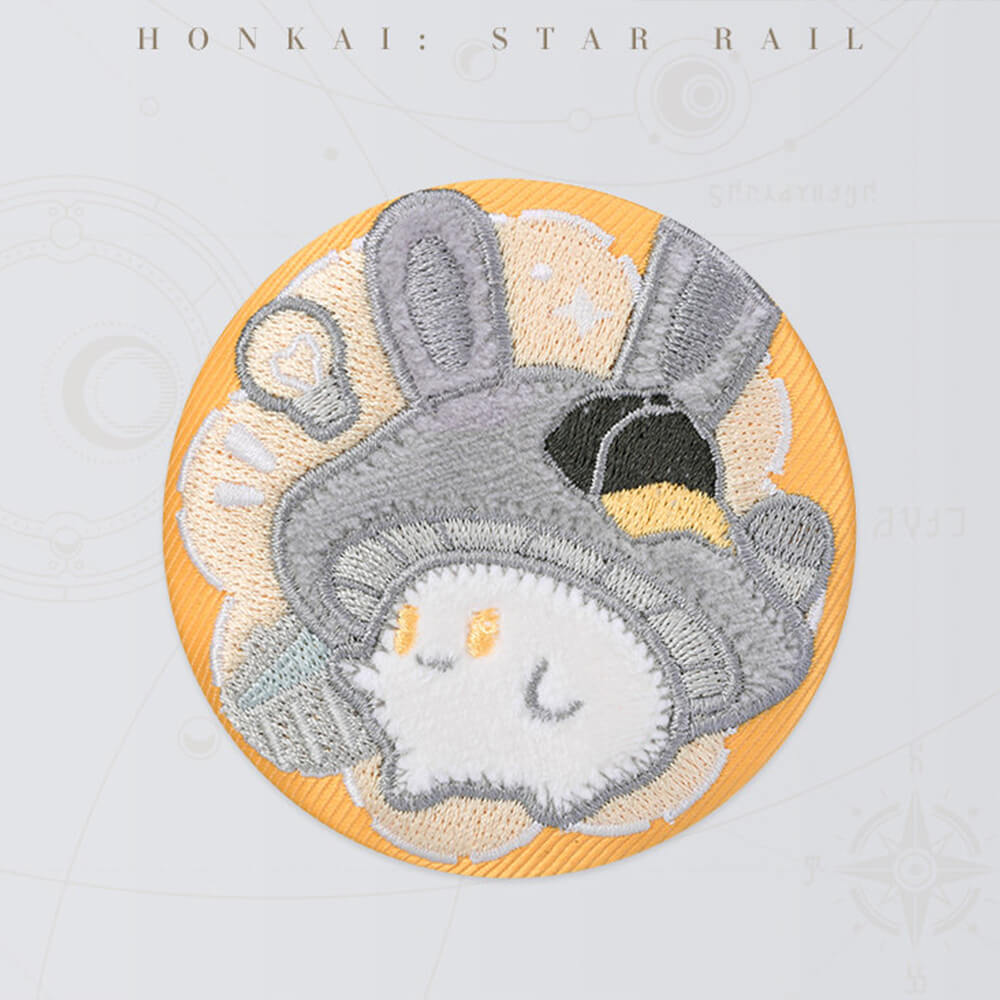 Bunny Mushroom and Mushroom Ghost Series Embroidery Badge
