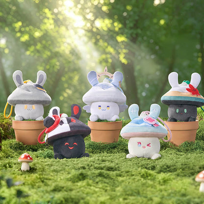 Bunny Mushroom and Mushroom Ghost Series Plush Earphone Case