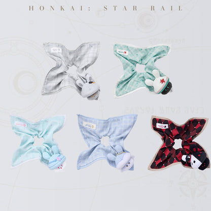 Bunny Mushroom and Mushroom Ghost Series Plush Hair Scrunchie