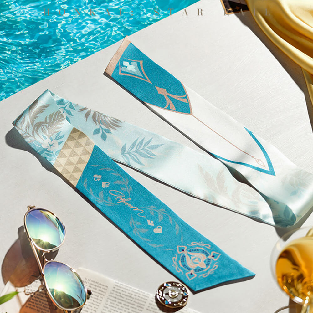 Character Impression Series Silk Scarf-Aventurine • Waveflair