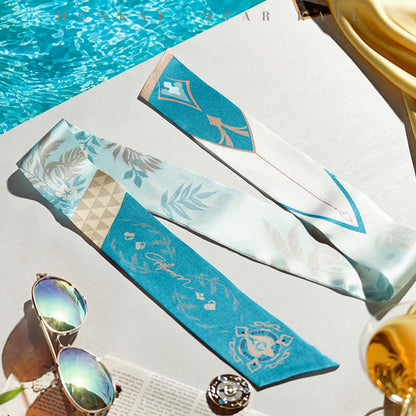 Character Impression Series Silk Scarf-Aventurine • Waveflair